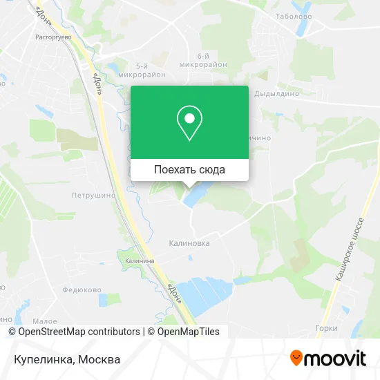 Карта Купелинка