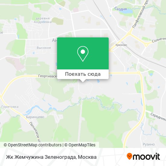 Карта Жк Жемчужина Зеленограда