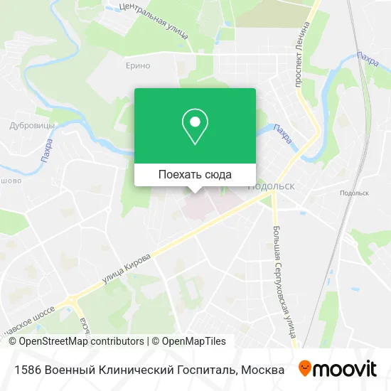 Карта 1586 Военный Клинический Госпиталь