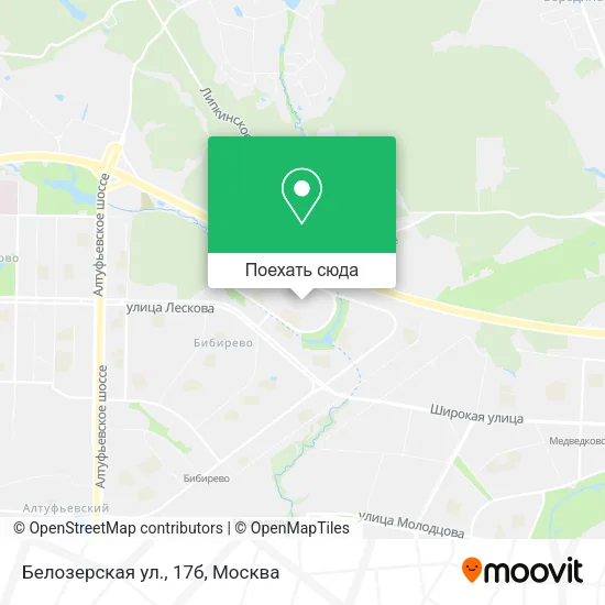Карта Белозерская ул., 17б