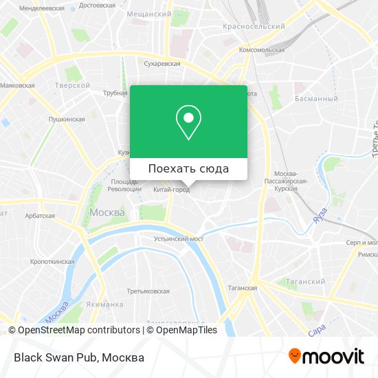 Карта Black Swan Pub