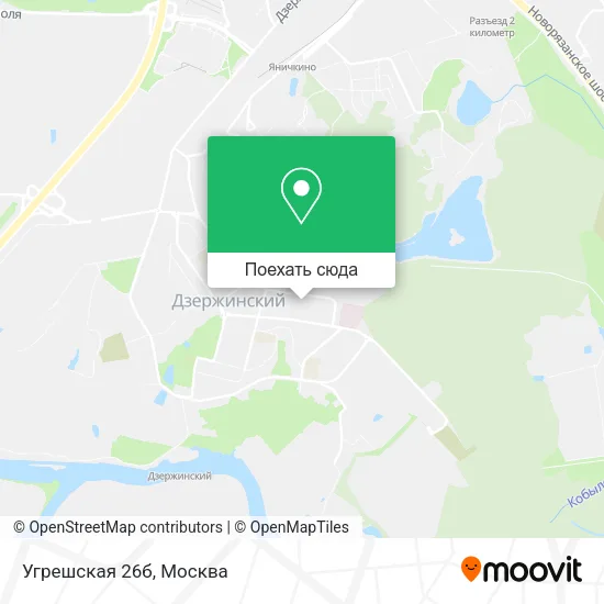 Карта Угрешская 26б