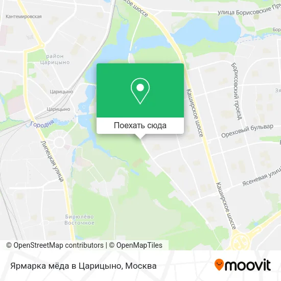 Карта Ярмарка мёда в Царицыно