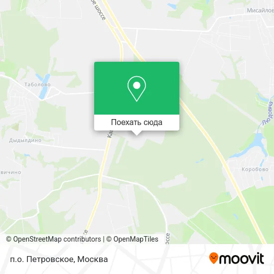 Карта п.о. Петровское