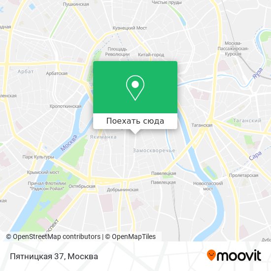 Карта Пятницкая 37