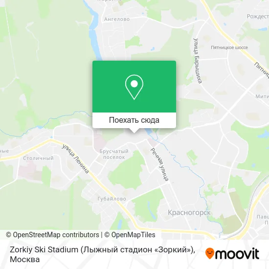 Карта Zorkiy Ski Stadium (Лыжный стадион «Зоркий»)