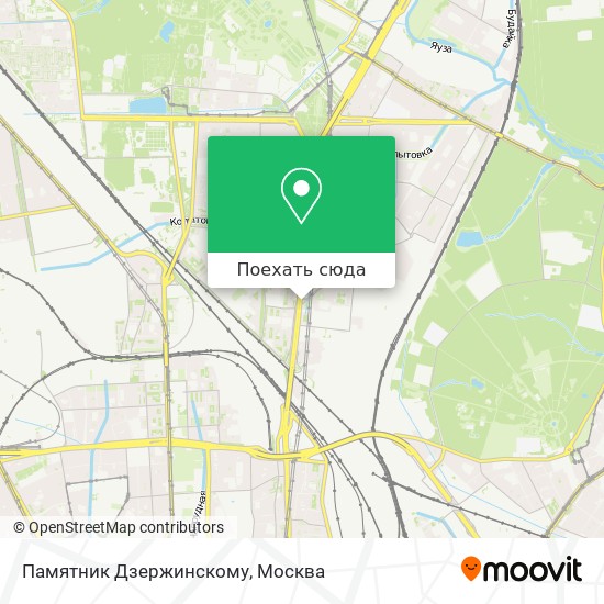 Карта Памятник Дзержинскому