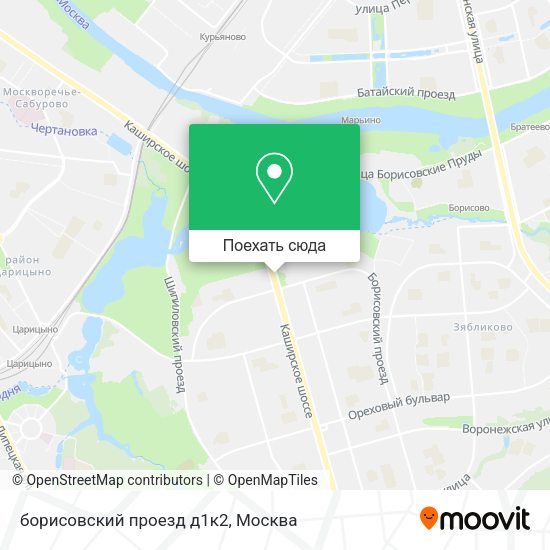 Карта борисовский проезд д1к2