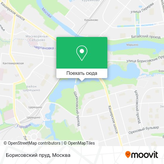 Карта Борисовский пруд