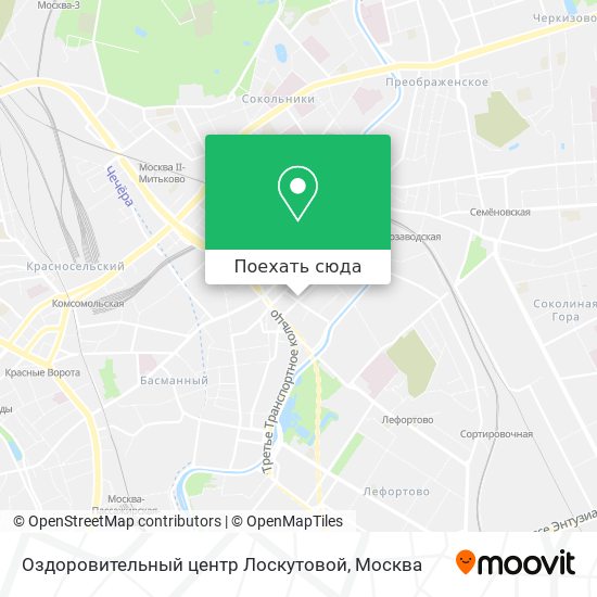 Карта Оздоровительный центр Лоскутовой