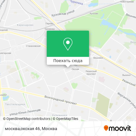 Карта москва,окская 46