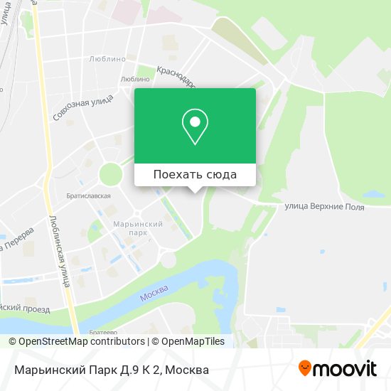Карта Марьинский Парк Д.9 К 2