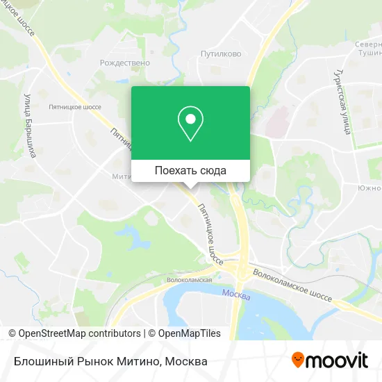 Карта Блошиный Рынок Митино