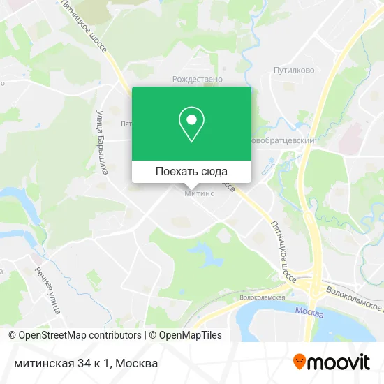 Карта митинская 34 к 1