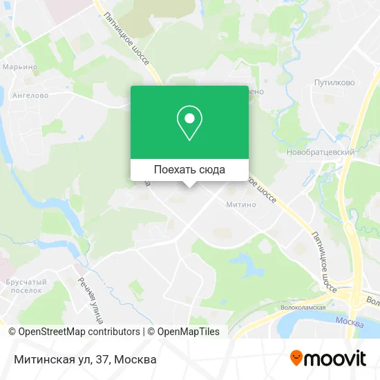 Карта Митинская ул, 37