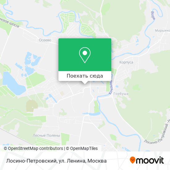 Карта Лосино-Петровский, ул. Ленина