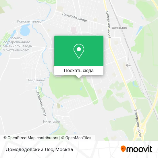 Карта Домодедовский Лес