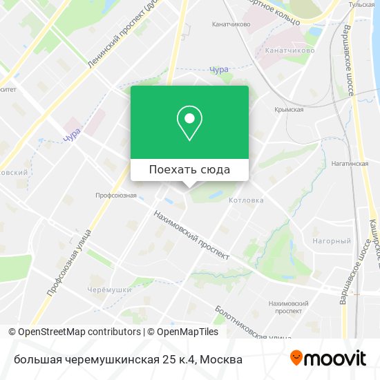 Карта большая черемушкинская 25 к.4