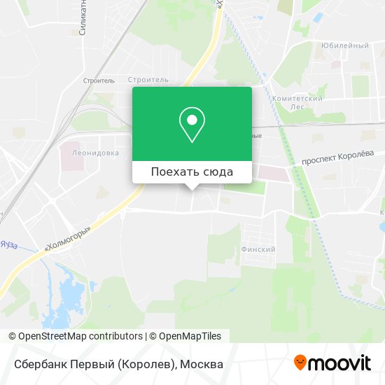 Карта Сбербанк Первый (Королев)