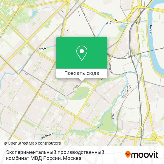 Карта Экспериментальный производственный комбинат МВД России