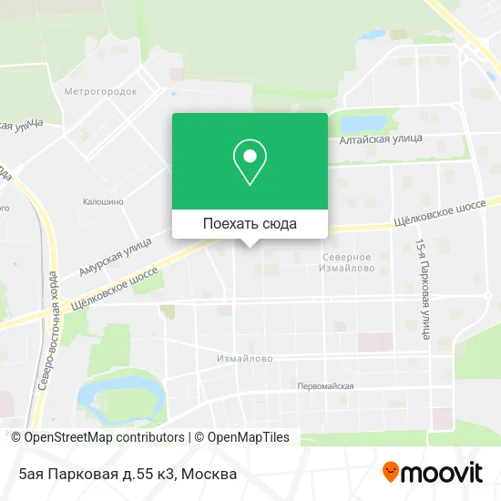 Карта 5ая Парковая д.55 к3