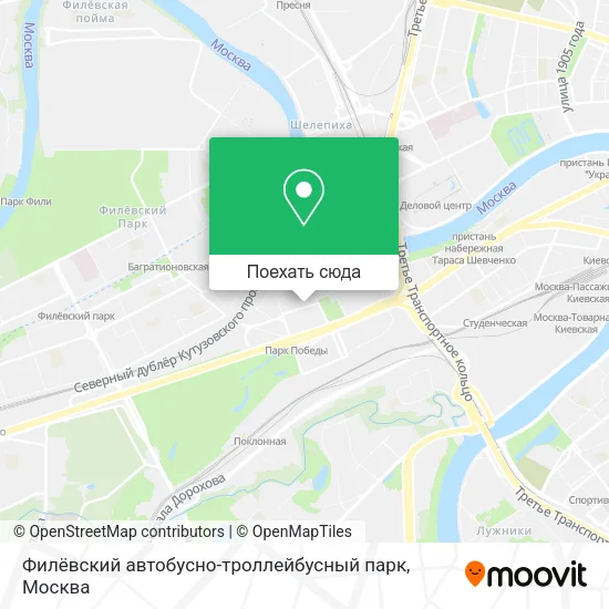 Карта Филёвский автобусно-троллейбусный парк