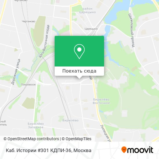 Карта Каб. Истории #301 КДПИ-36