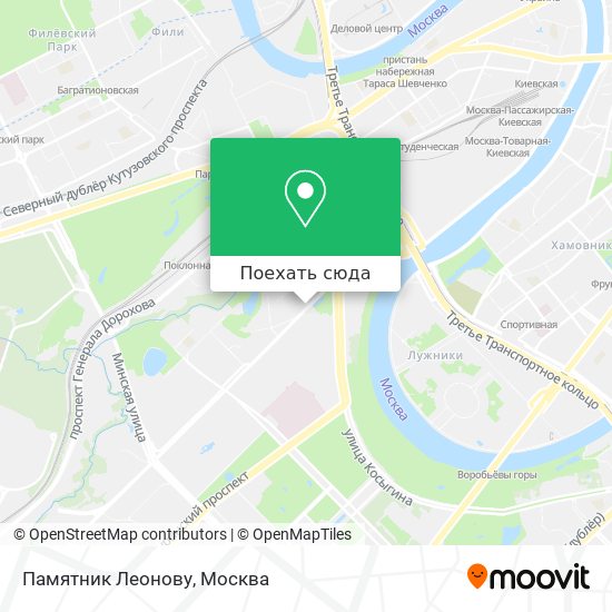 Карта Памятник Леонову