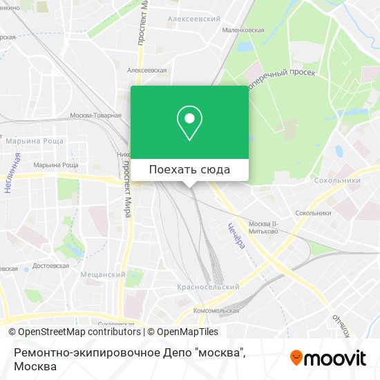 Карта Ремонтно-экипировочное Депо "москва"
