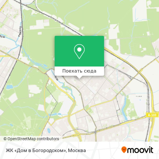 Карта ЖК «Дом в Богородском»
