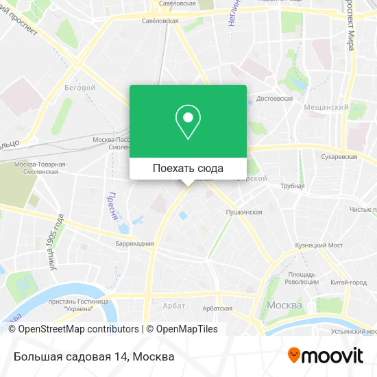 Карта Большая садовая 14