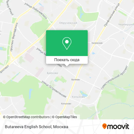 Карта Butareeva English School