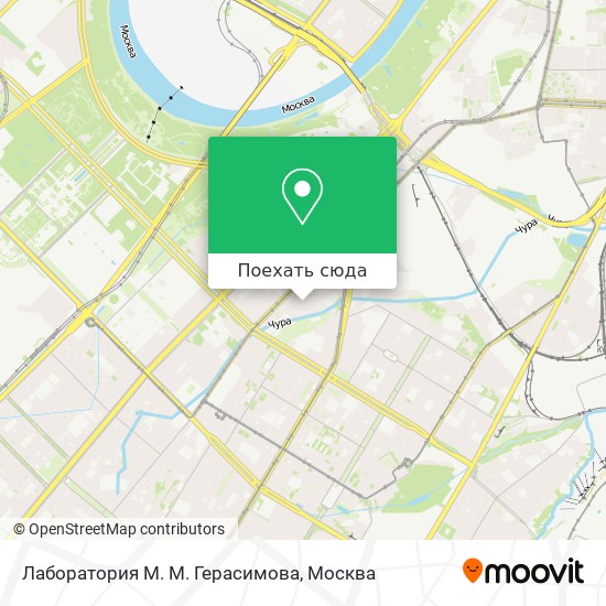 Карта Лаборатория М. М. Герасимова
