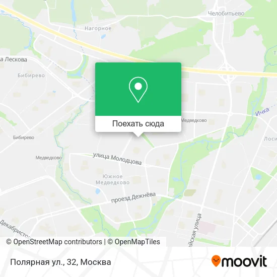 Карта Полярная ул., 32