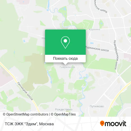 Карта ТСЖ ЭЖК "Эдем"