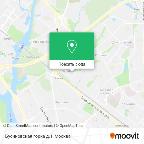 Карта Бусиновская горка д.1