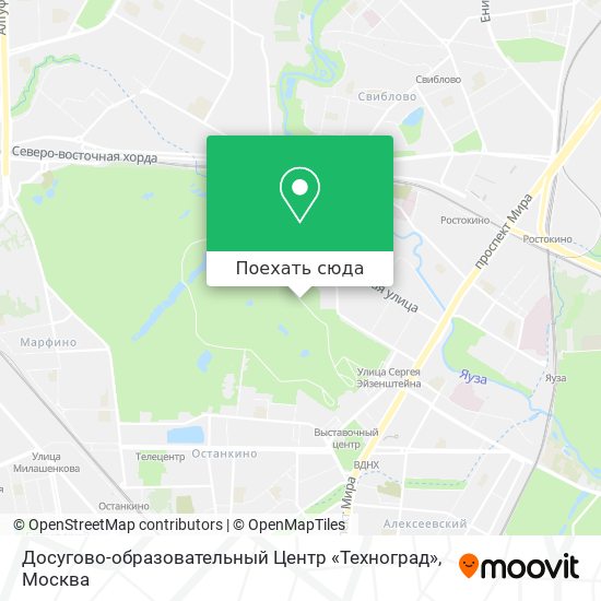 Карта Досугово-образовательный Центр «Техноград»