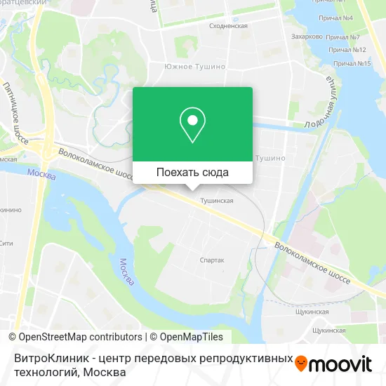 Карта ВитроКлиник - центр передовых репродуктивных технологий