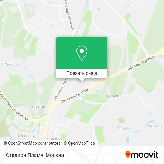 Карта Стадион Пламя