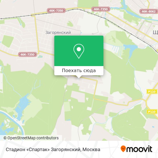 Карта Стадион «Спартак» Загорянский