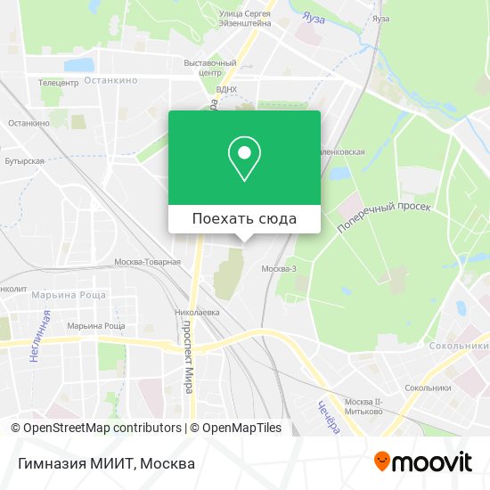 Карта Гимназия МИИТ