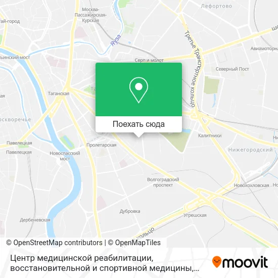 Карта Центр медицинской реабилитации, восстановительной и спортивной медицины