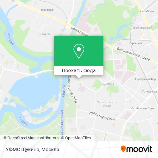 Карта УФМС Щукино