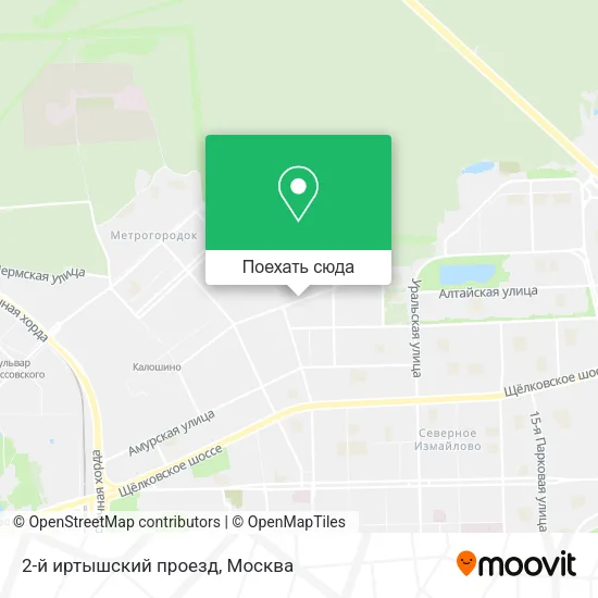 Карта 2-й иртышский проезд