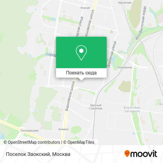 Карта Поселок Заокский