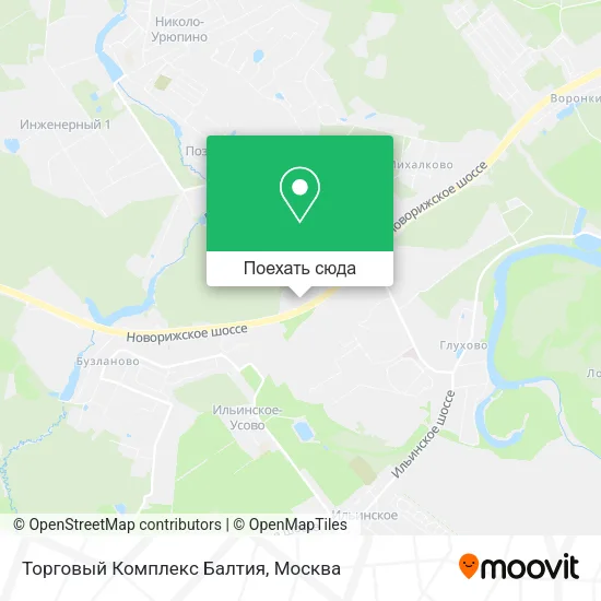 Карта Торговый Комплекс Балтия
