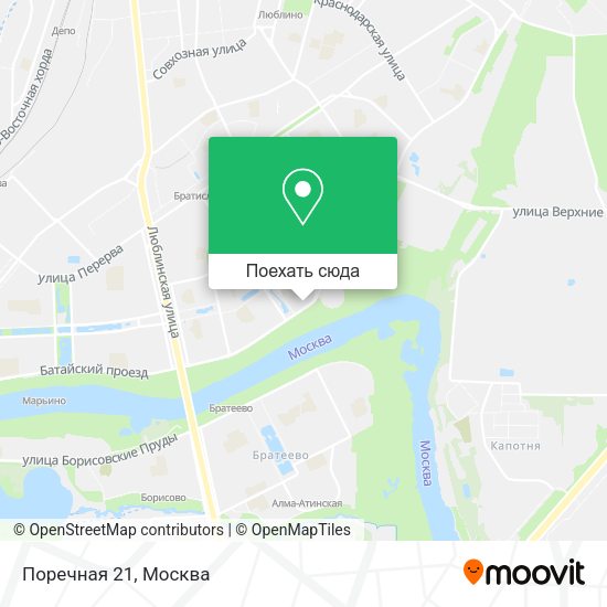 Карта Поречная 21