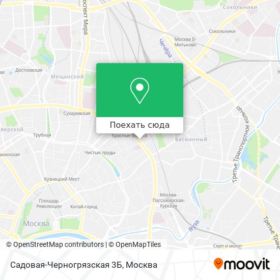 Карта Садовая-Черногрязская 3Б