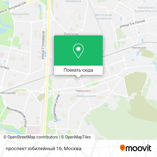 Карта проспект юбилейный  16