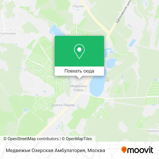 Карта Медвежьи Озерская Амбулатория